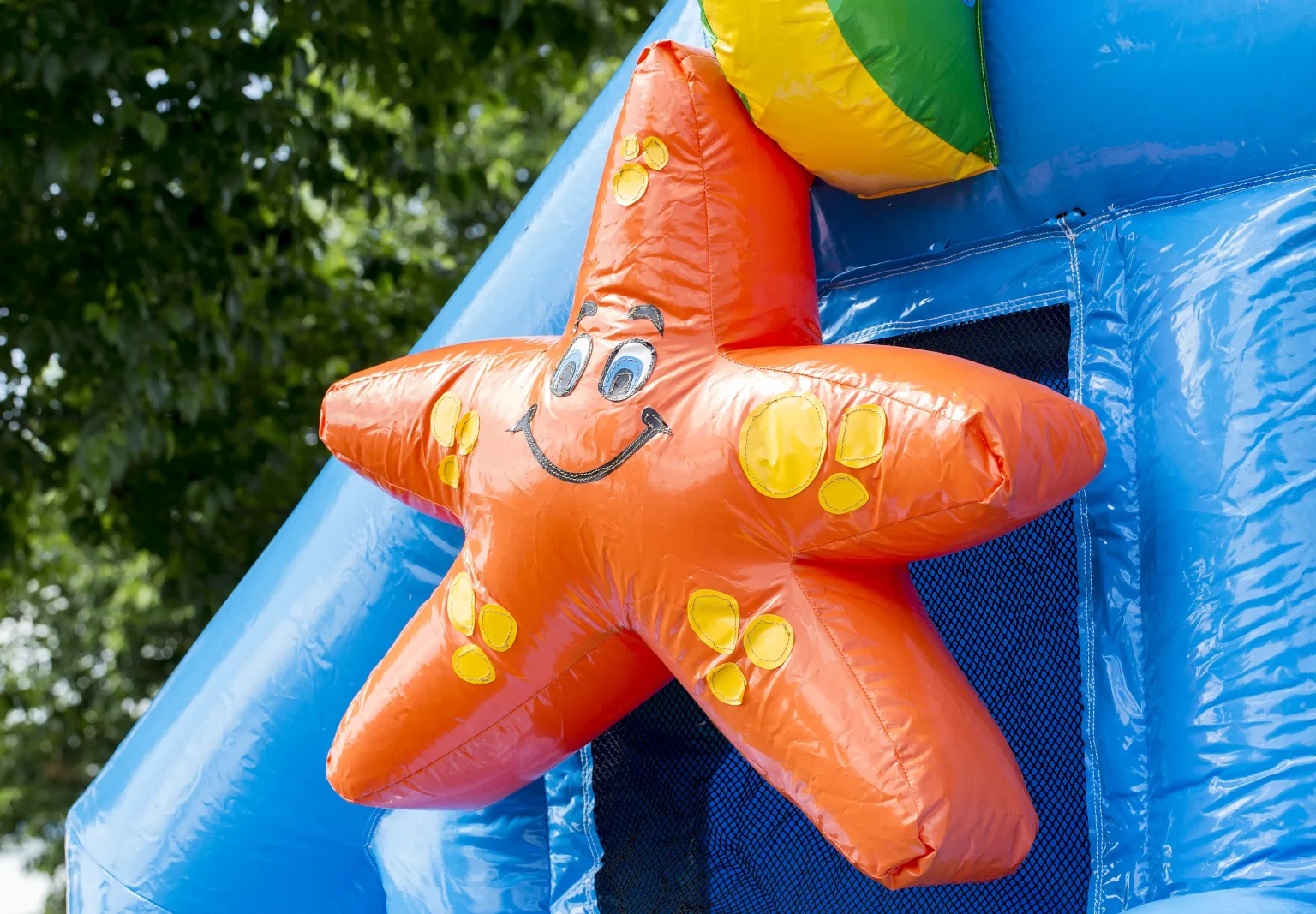 Hüpfburg mit Rutsche ‚Seaworld‘ auf Usedom – Ideal für Kindergeburtstagsfeiern und Sommerpartys mit Platz für bis zu 10 Personen.